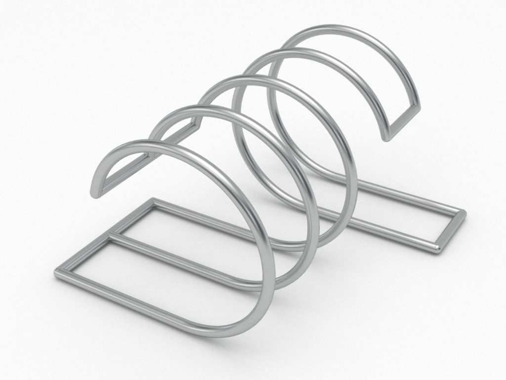 Stojak rowerowy Fala Chrom M - imagine 3