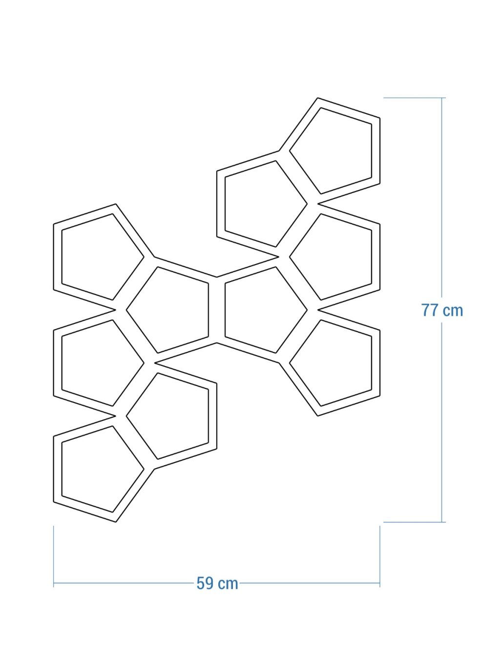 Planta de sprijin cuști Trellis Pentagon L 59x77 cm - imagine 5