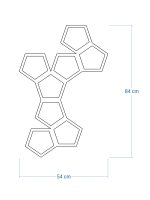 Planta de sprijin cuști Trellis Pentagon M 54x84 cm - imagine 5