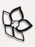 Planta de sprijin cuști Trellis Floral S 49x49 cm - imagine 2