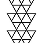 Susținător plante cataratoare Trellis Triangles L 52x90 cm