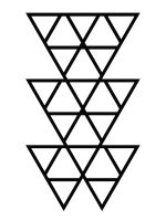 Susținător plante cataratoare Trellis Triangles L 52x90 cm