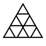 Susținător plante cataratoare Trellis Triangles S 52x45 cm