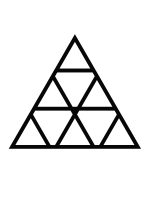 Susținător plante cataratoare Trellis Triangles S 52x45 cm