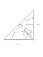 Susținător plante cataratoare Trellis Paro M 80x80 cm - imagine 6