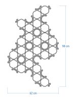 Susținător plante cataratoare Trellis Esso L 62x98 cm - imagine 4
