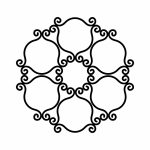 Susținător plante cataratoare Trellis Esso S 34x33 cm