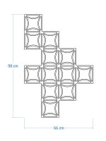 Susținător plante cataratoare Trellis Matte L 66x98 cm - imagine 4