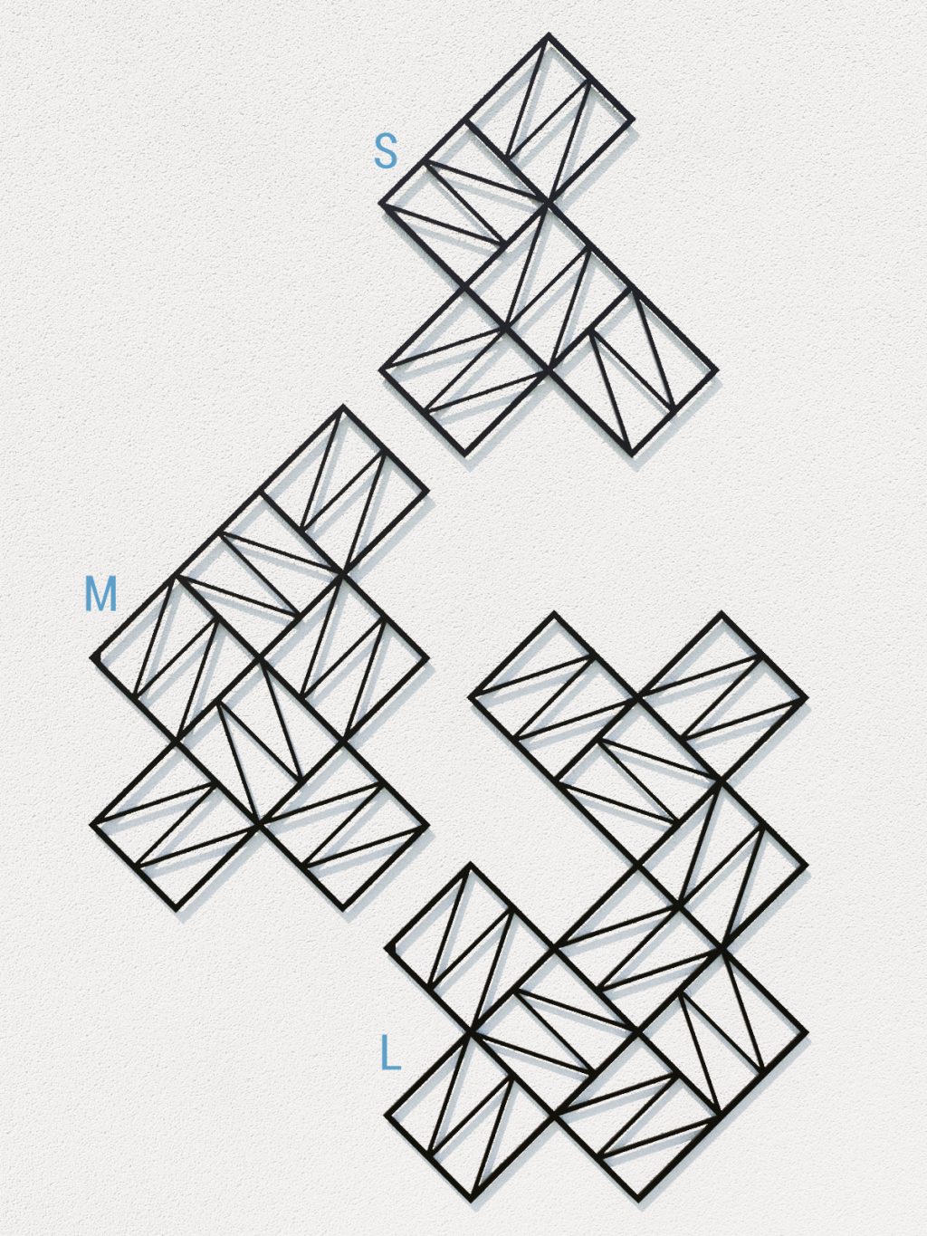 Susținător plante cataratoare Trellis Zigzag L 77x96 cm - imagine 3
