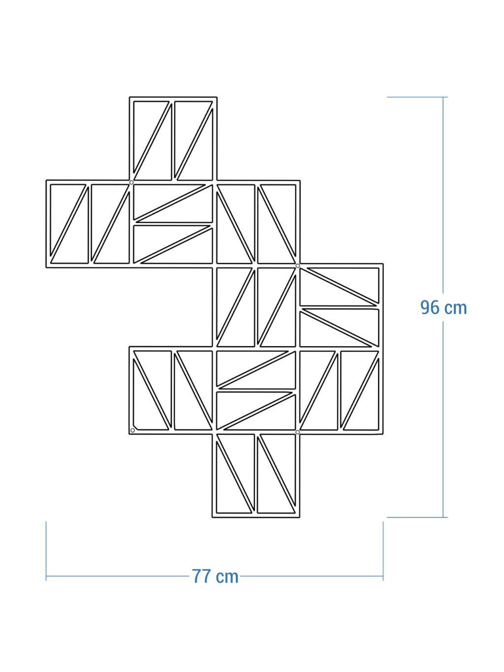 Susținător plante cataratoare Trellis Zigzag L 77x96 cm - imagine 4