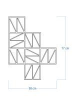 Susținător plante cataratoare Trellis Zigzag M 58x77 cm - imagine 4