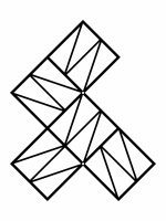 Susținător plante cataratoare Trellis Zigzag S 58x58 cm