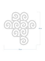 Suport pentru flori cataratoare Trellis Kumulus M 79x79 cm - imagine 4