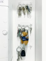 Wieszak ścienny metalowy na klucze 10 cm - imagine 3