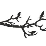 Cuier Hol Pentru Perete Sucursala 50 cm