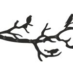 Cuier Hol Pentru Perete Sucursala 70 cm