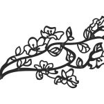 Cuier Hol Pentru Perete Cireșe 60 cm