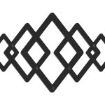 Cuier Hol Pentru Perete Geometric 60 cm