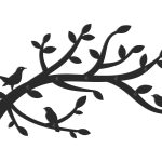 Cuier Hol Pentru Perete Privighetoarea 80 cm