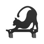 Cuier Hol Pentru Perete Dublu Pisica