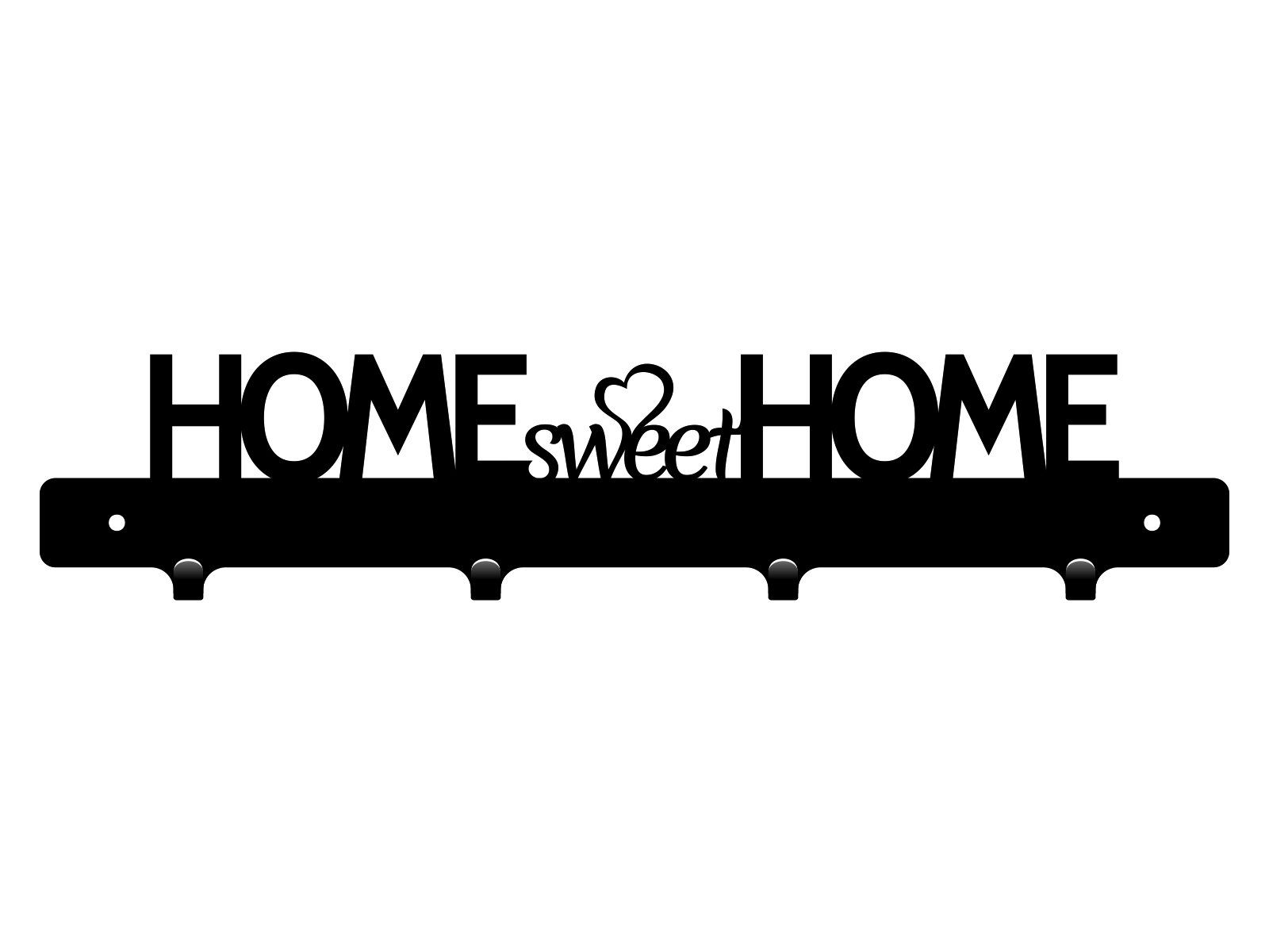 w271-40-cza Cuier Hol Pentru Perete Home Sweet Home 40 cm - imagine 1