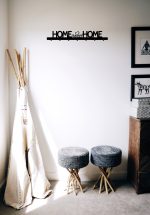 Cuier Hol Pentru Perete Home Sweet Home 70 cm - imagine 2