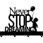 Cuier Hol Pentru Perete Never Stop Dreaming 40 cm