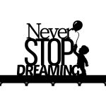 Cuier Hol Pentru Perete Never Stop Dreaming 50 cm