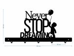 Cuier Hol Pentru Perete Never Stop Dreaming 50 cm - imagine 3