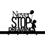 Cuier Hol Pentru Perete Never Stop Dreaming 60 cm