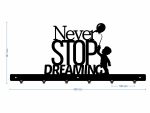 Cuier Hol Pentru Perete Never Stop Dreaming 60 cm - imagine 3