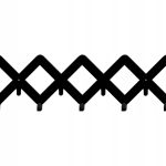 Cuier Hol Pentru Perete Grilă 60 cm