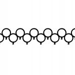 Cuier Hol Pentru Perete Roți 100 cm