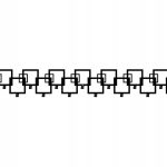 Cuier Hol Pentru Perete Pătrate 100 cm
