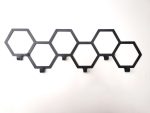 Wieszak metalowy Heksagon 60 cm