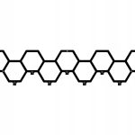 Wieszak metalowy Heksagon 80 cm
