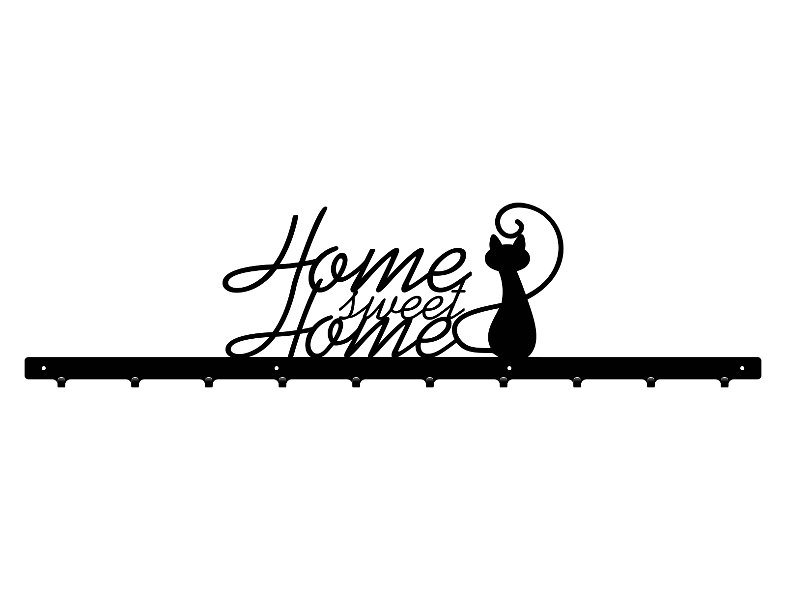 wie004-100-cza Cuier Hol Pentru Perete Home Sweet Home 100 cm - imagine 1