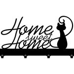 Cuier Hol Pentru Perete Home Sweet Home 40 cm