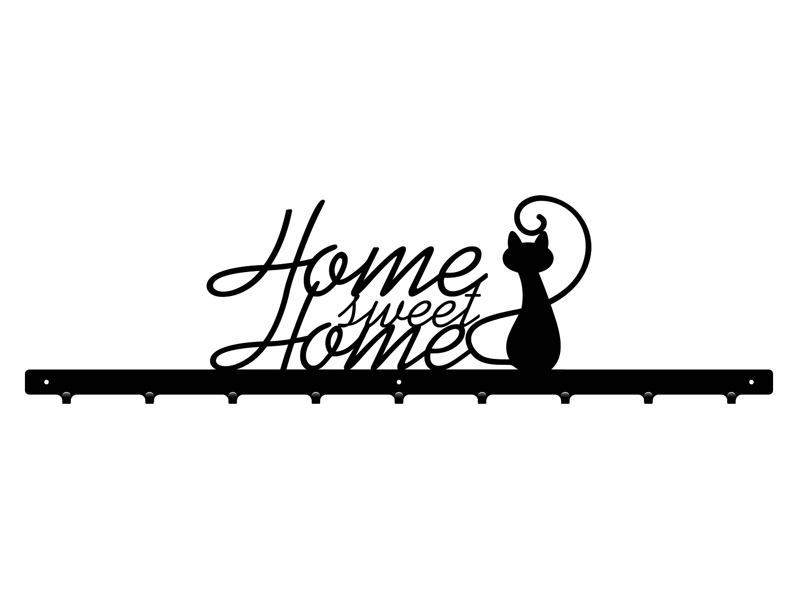 wie004-90-cza Cuier Hol Pentru Perete Home Sweet Home 90 cm - imagine 1