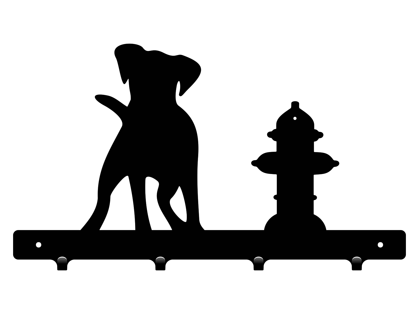 wie025-40-cza Cuier Hol Pentru Perete Câine 40 cm - imagine 1