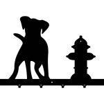 Cuier Hol Pentru Perete Câine 60 cm