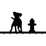 Cuier Hol Pentru Perete Câine 90 cm