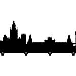 Cuier Hol Pentru Perete Sewilla 40 cm