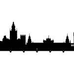 Cuier Hol Pentru Perete Sewilla 70 cm