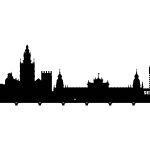 Cuier Hol Pentru Perete Sewilla 80 cm