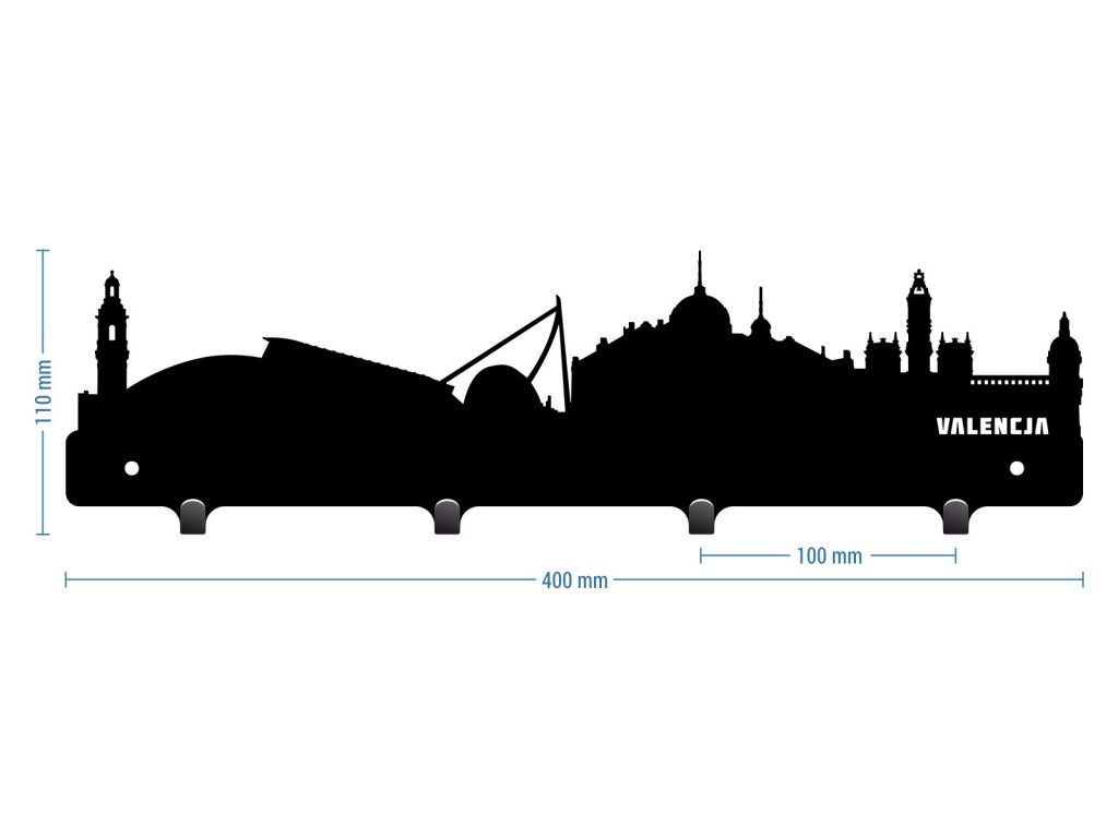 Cuier Hol Pentru Perete Valencja 40 cm - imagine 2