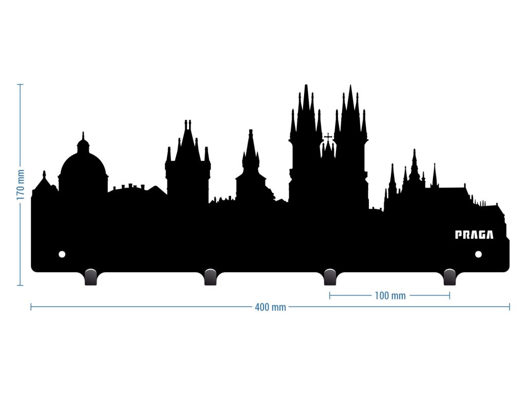 Cuier Hol Pentru Perete Praga 40 cm - imagine 2