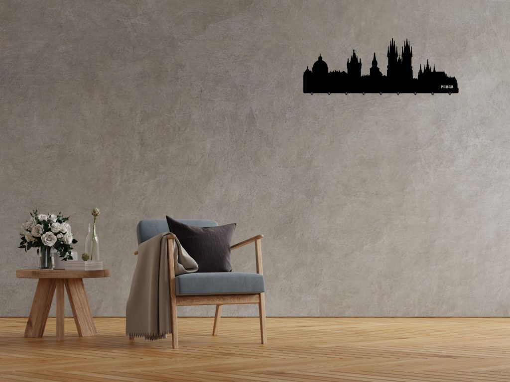 Cuier Hol Pentru Perete Praga 90 cm - imagine 3