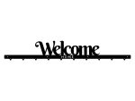 Cuier Hol Pentru Perete Welcome Home 100 cm