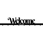 Cuier Hol Pentru Perete Welcome Home 100 cm